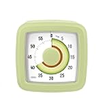 Kids Visual Timer for Kitchen,Classroom,Cooking,Learning,Bedroom,Office, 60-Minute Countdown Pomodoro Timer for Kids with Autism ADHD (Avocado Style)