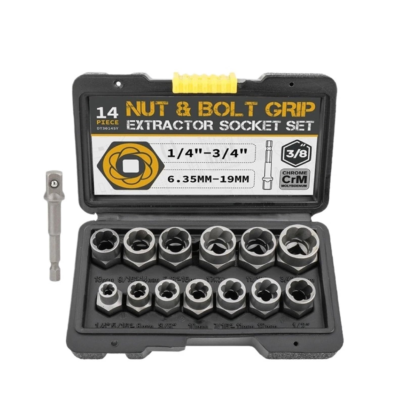 Kit de herramientas de extracción de tuercas, juego de extractores de tornillos de 25 piezas para tornillos, pernos y accesorios pelados, incluye pasadores y extractores en espiral