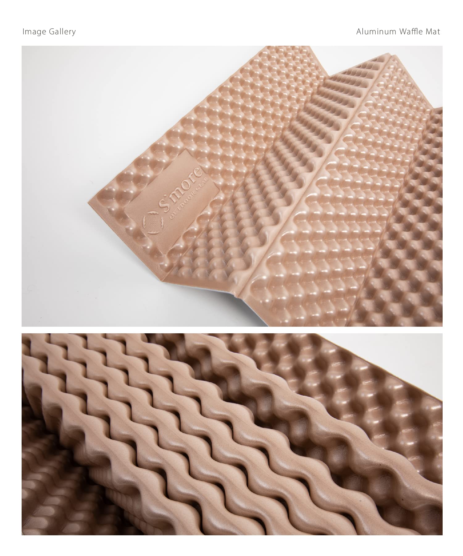 S’MORE(スモア) ALUMINUM WAFFLE MAT キャンプ マット 折りたたみ アルミマット コンパクト 保温 冷気遮断 軽量 183×56×2CM 460G 収納袋付き (CARAMEL) Amazon | S'more(スモア) Aluminum Waffle Mat キャンプ マット
