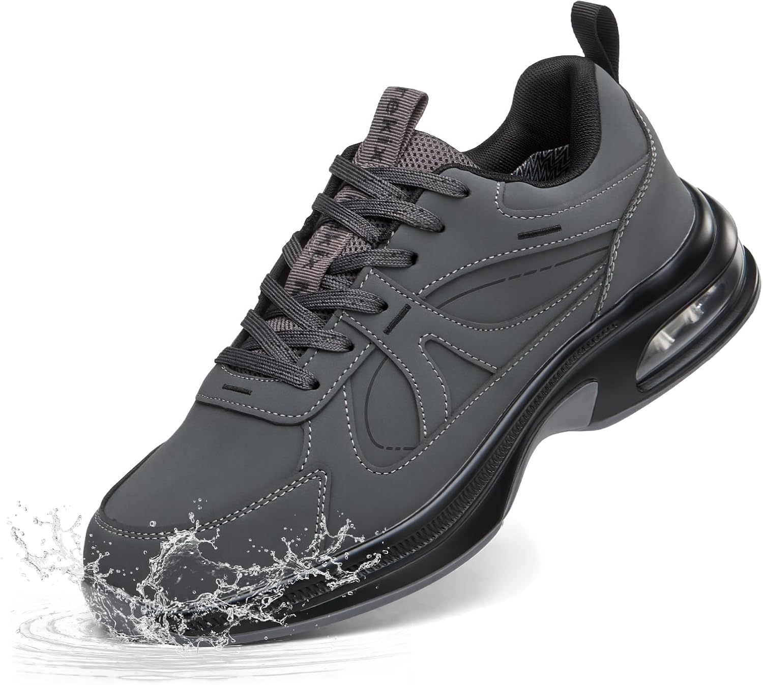 Non Slip Work Shoes for Men Waterproof & Oil Resistant Chef Shoes Lightweight Comfortable Sneakers for Restaurant Food Service & Daily Walking Use
