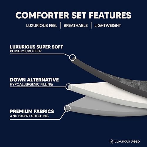 Miniatura 8 de Chic Home CS4800-AN Josepha - Edredón plisado con volantes y frunces, forro de sherpa, beige, individual extra largo