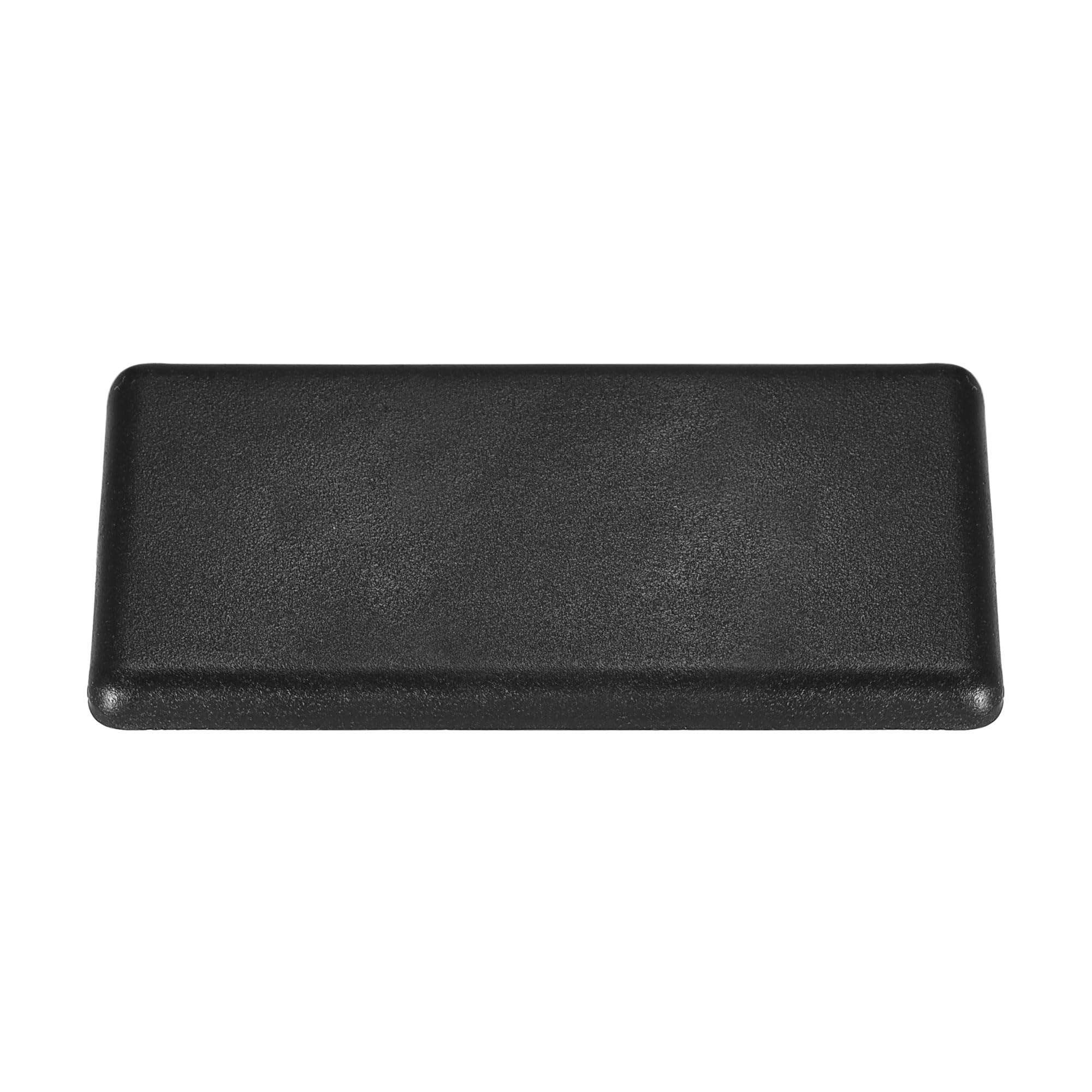 uxcell 4080 EU Standard Profile End Cap, Plastic Rectangle Aluminum Extrusion Plug for Trolley, Fish Tank Rack, Storage Rack, Black 40x80mm 10pcs