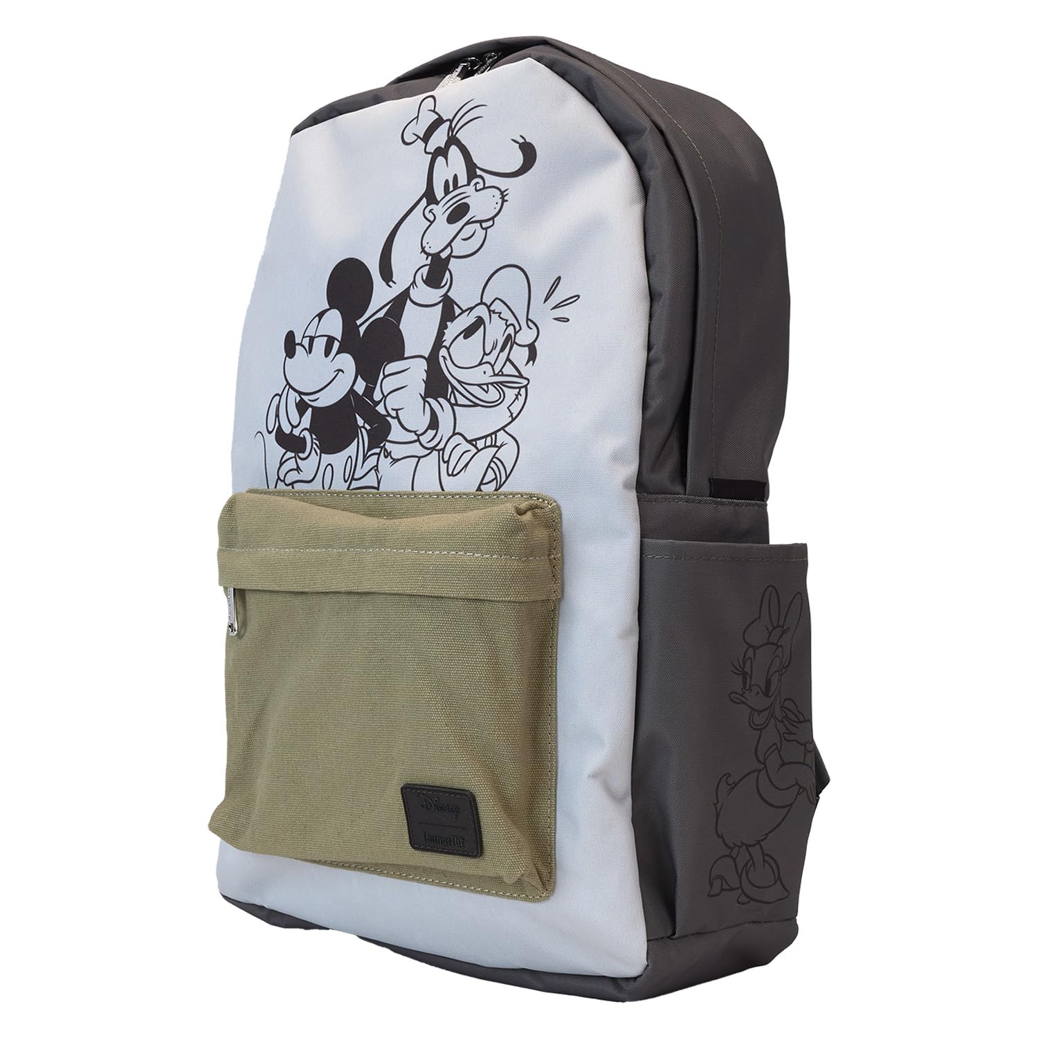 Loungefly Disney Mickey Mouse Gray Backpack Loungefly x Disney Mickey Minnie Donald Daisy Mini Backpack  main image 2