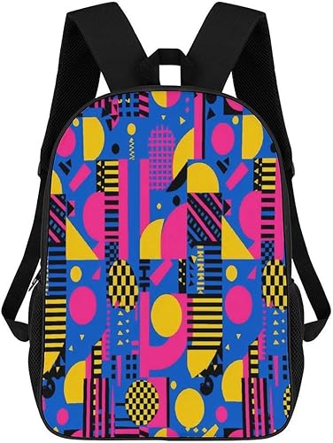 Mochila de viaje de ocio simple de los 80s 90s Mochila saliente de 17 pulgadas, estilo-18, 17 pulg., Mochilas de viaje