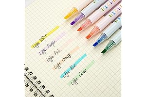 6-Pack Pastel Highlighters: Your Bible and Study Companion