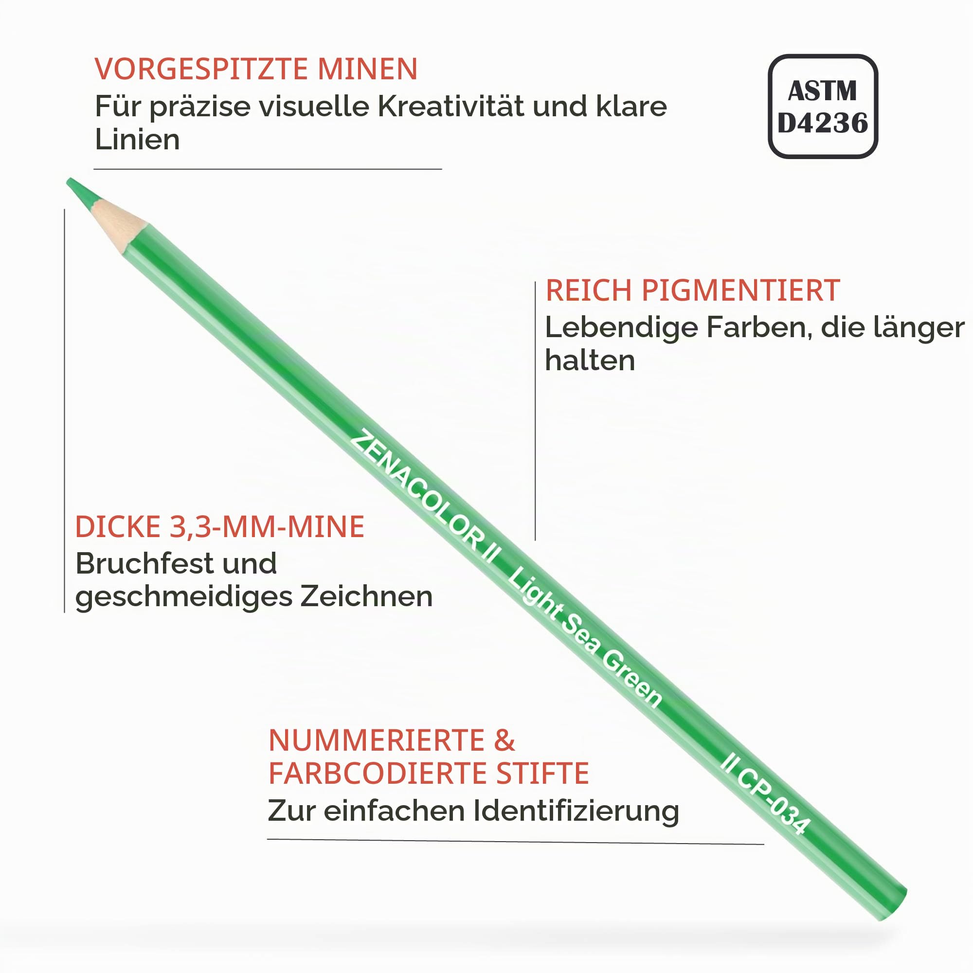 Buntstifte, Sets 120 Stück mit Schutzkoffer