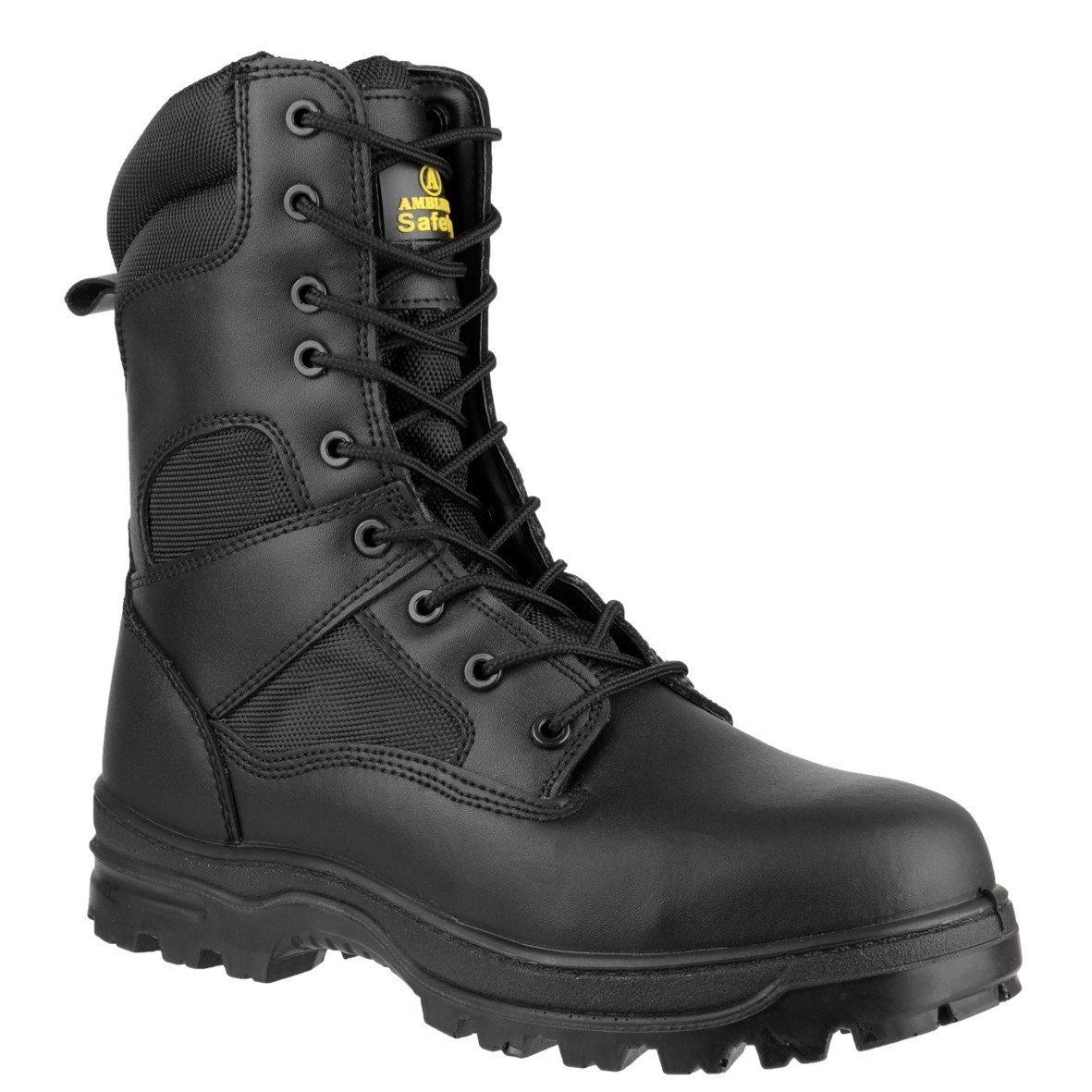 FS009C Water Resistant Hi-Leg Lace up Safety Boot Black