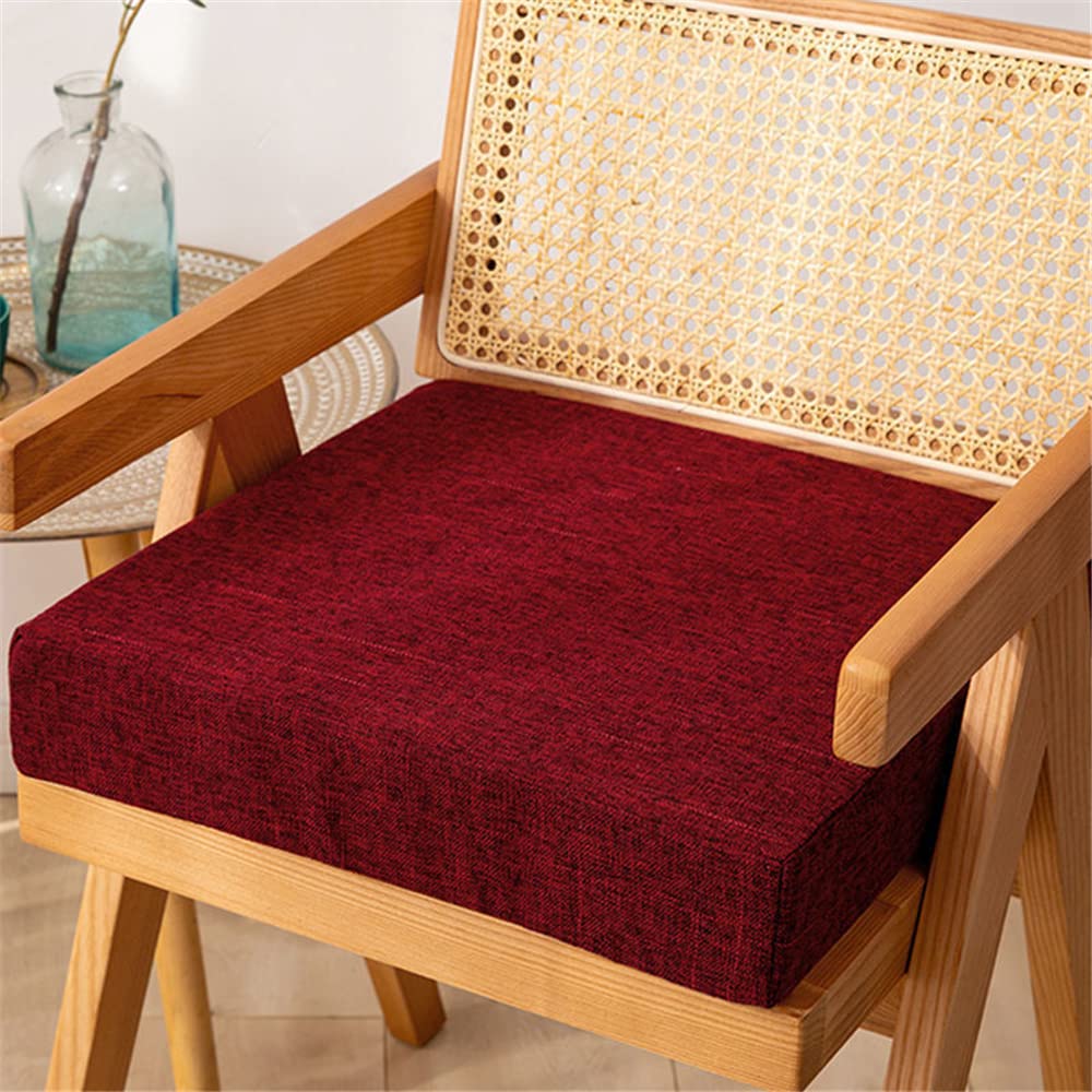 FANSU Coussin de Siège en Mousse à Mémoire, Confortable Coussin de Chaise Soulager Les Pressions de Dos, pour Siege Auto, Chaise de Maison, Bureau, Fauteuil Roulant - Carré (45X45x5cm,Bleu