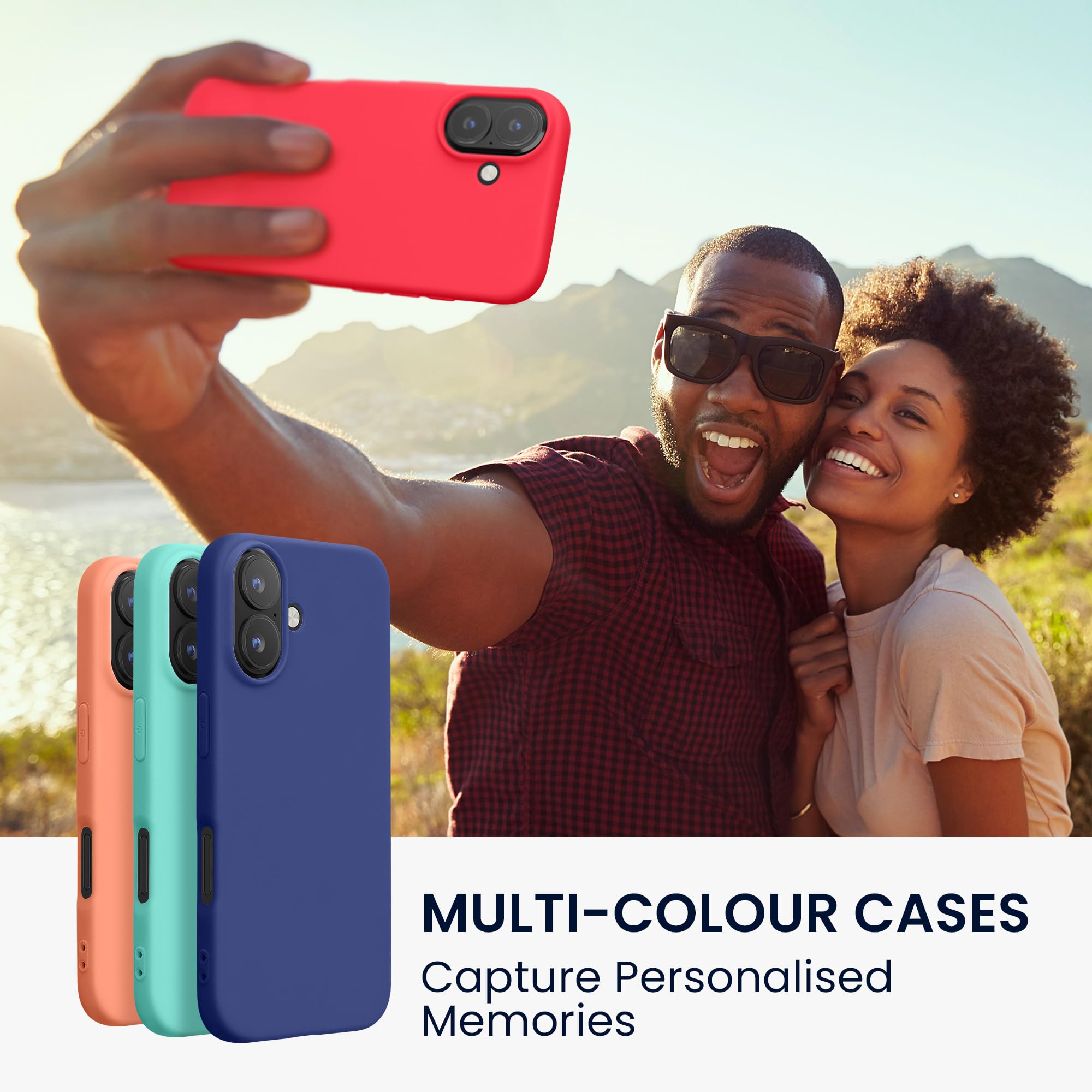 kwmobile Case for Apple iPhone 16 Case - Soft Cover - Shockproof TPU Material - Wireless Charging - Neon Pink - Image 3