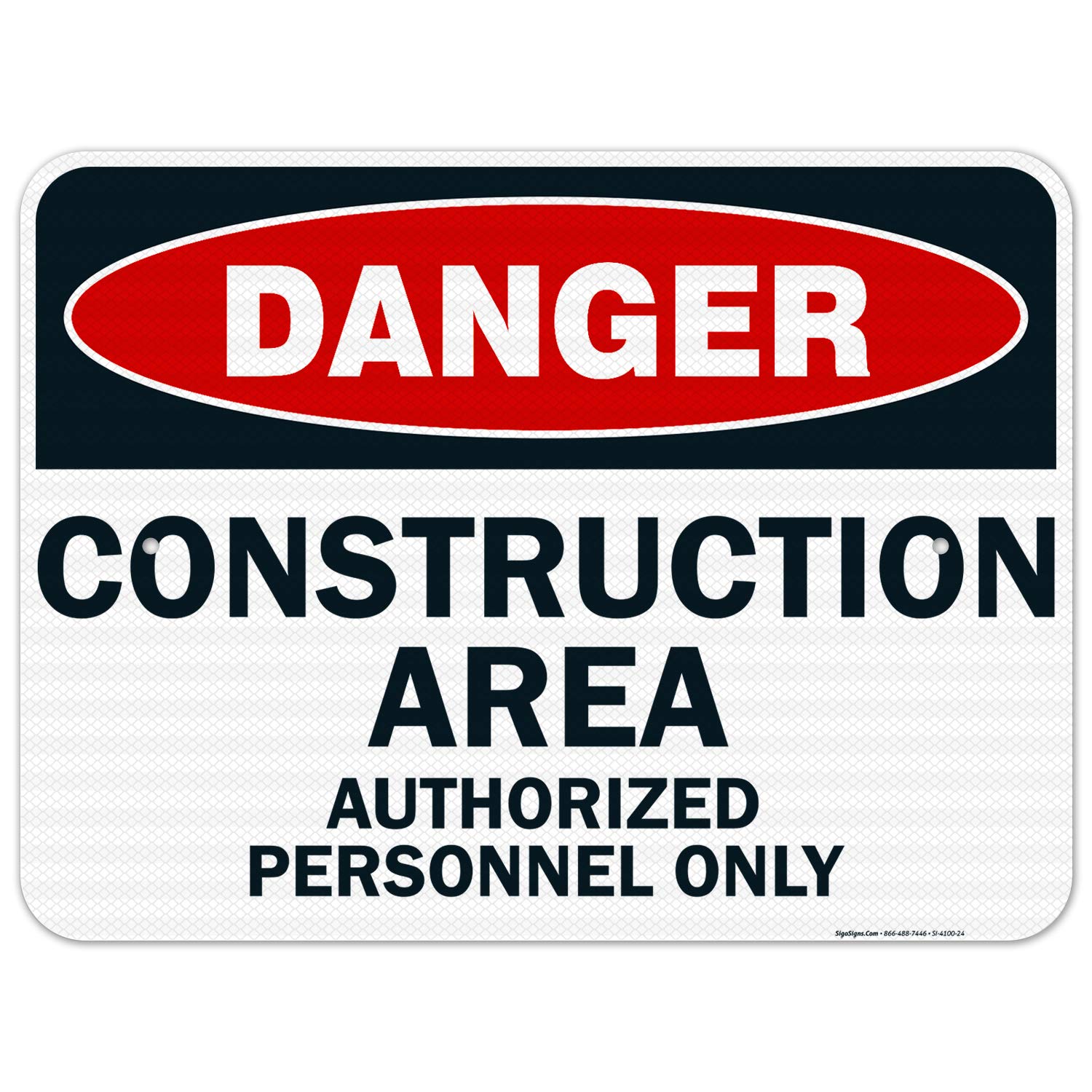 Danger Construction Sign - Authorized Personnel Only -10 Danger Construction Sign - Authorized Personnel Only -10