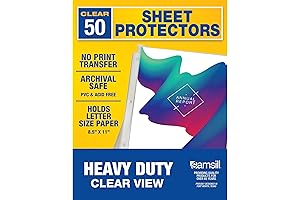 Samsill Premium Sheet Protectors: Clear, Durable, Letter Size