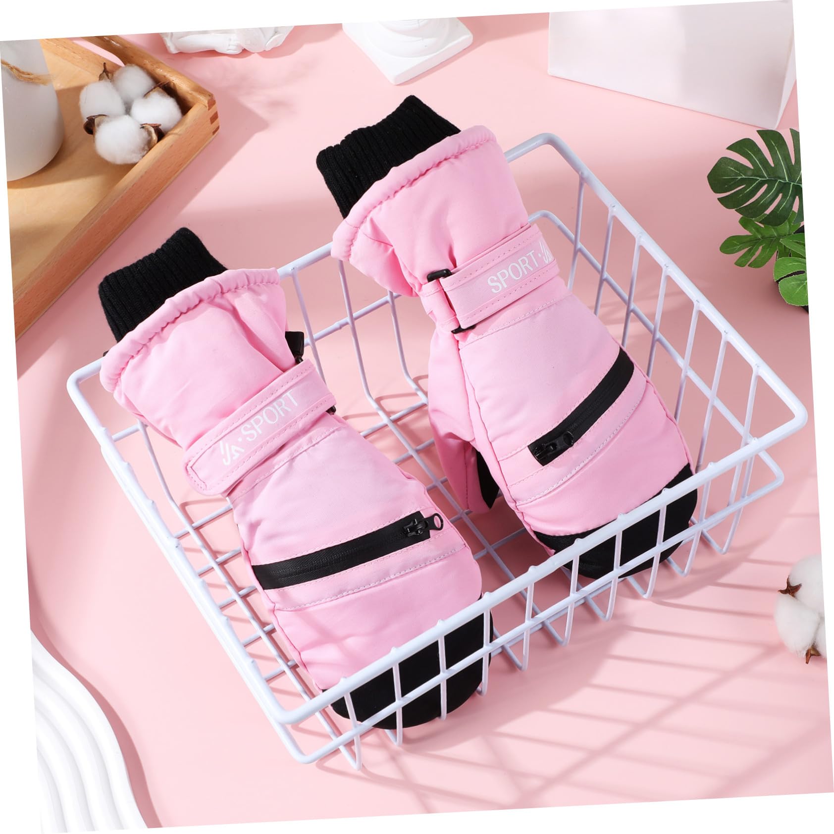 Toyvian Guantes de Invierno para Mujer Impermeables y Térmicos Guantes Cálidos para Actividades Compatibles con Pantalla Táctil Talla para Esquí Snowboard de Perros y Running