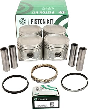 Evergreen SA-5494187063-0 Pistons with Rings Compatible With/For 89-93 Isuzu Amigo Pickup Trooper 2.3L SOHC 4ZD1
