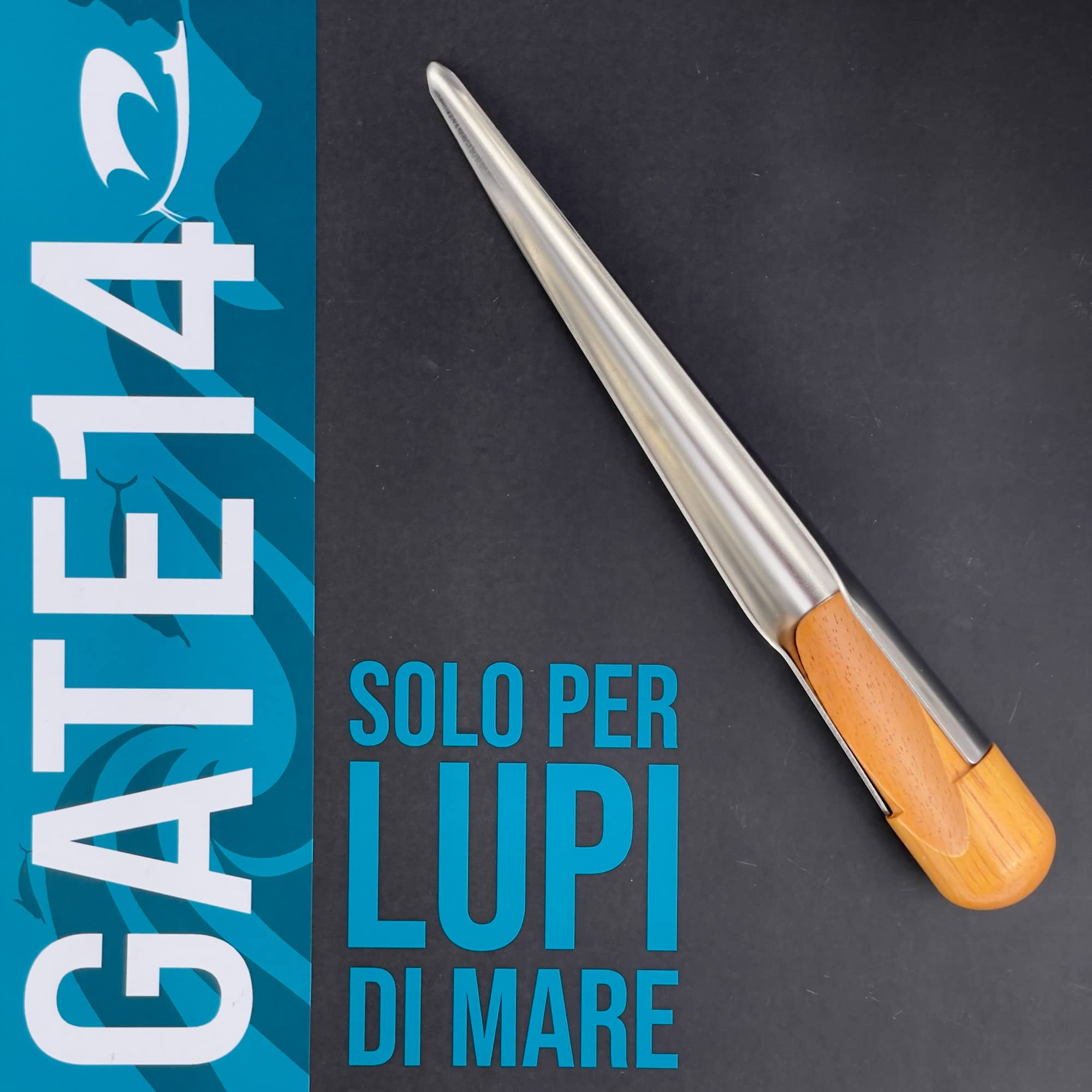 GATE14® Punteruolo per Impiombatura Cime in Acciaio Inox Lung. 18 cm