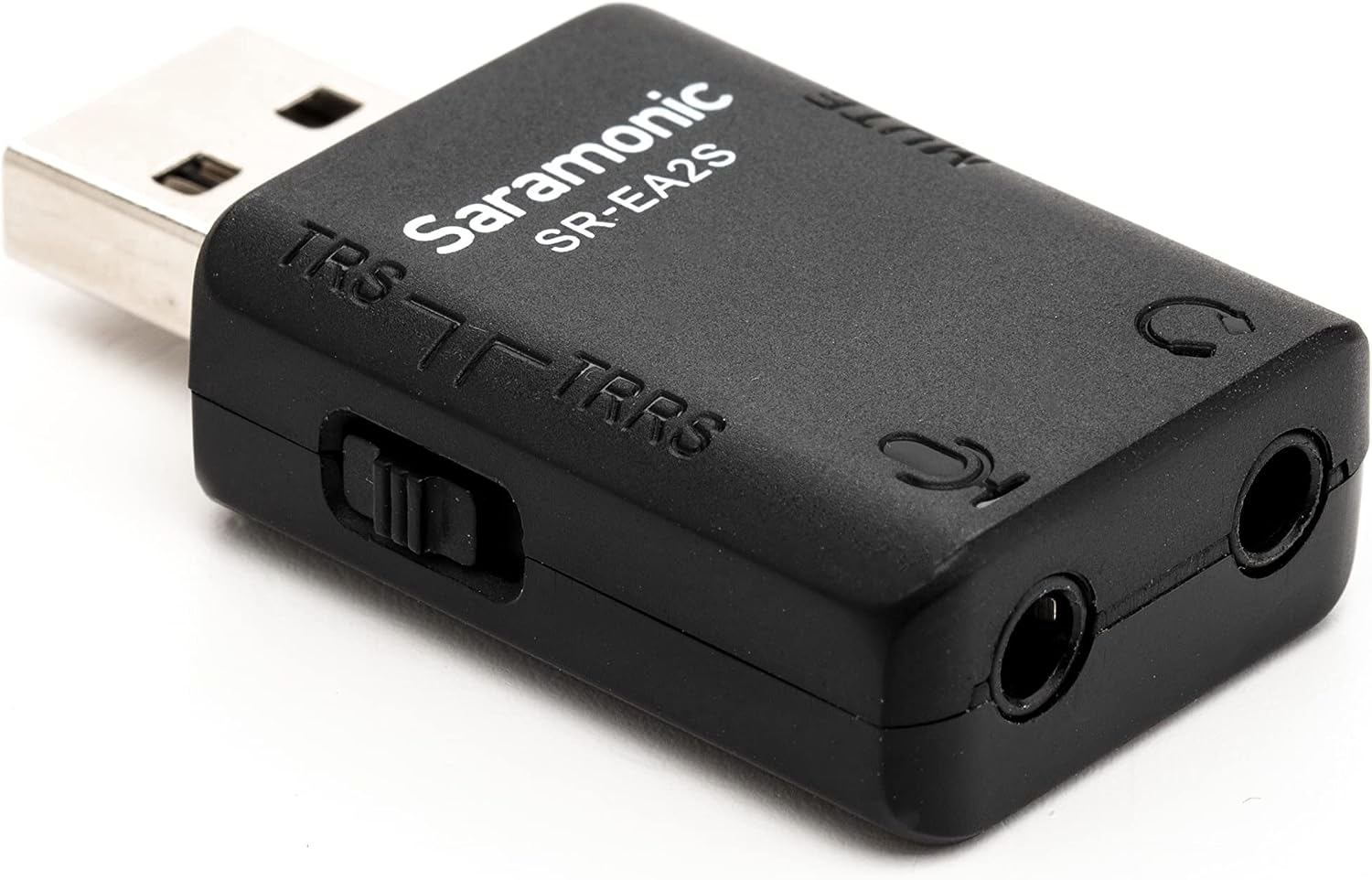 Saramonic USB Audio Interface with 3.5mm Microphone Input for TRS or TRRS Mics, 3.5mm Headphone Out and Mute Button for Computers and More (SR-EA2S) image 3