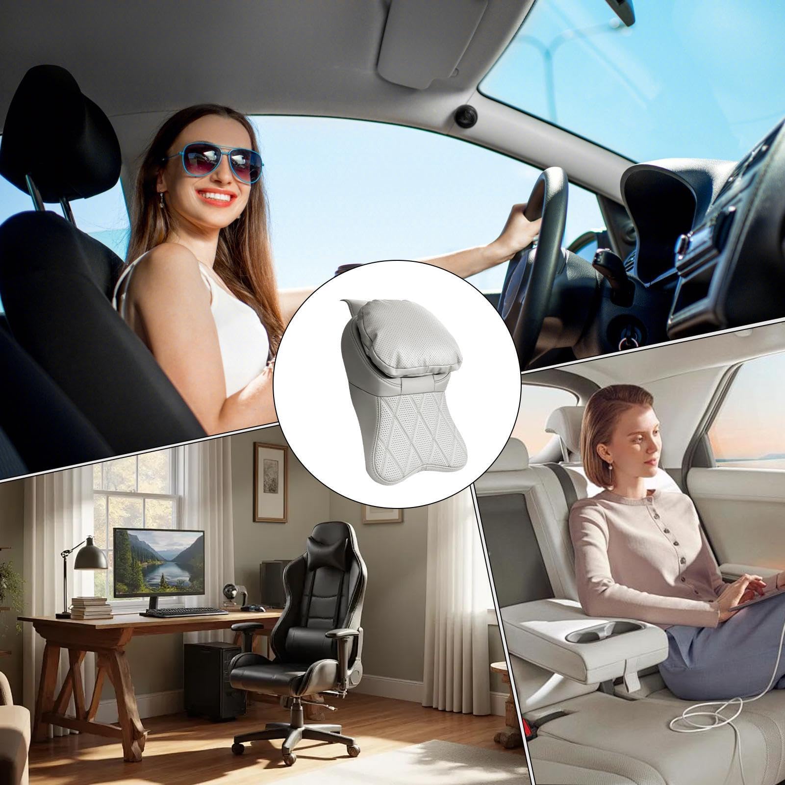 Il Cuscino Cervicale per Autovettura Cuscino ergonomico in memory foam con | Poggiatesta da auto Per Viaggi Su Strada, In Camion E In Aereo, E Per Ufficio