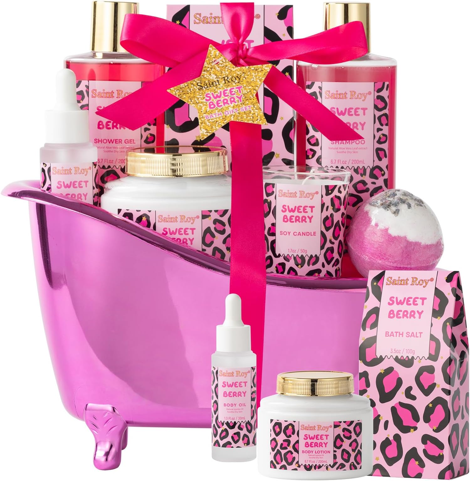 Amazon.com : Valentines Day Gifts for Her Home Bath Spa Gift Basket for ...
