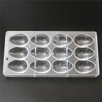 Smooth Easter eggs shape smooth surface hard thick PC chocolate candy ice mold chocolate making tools