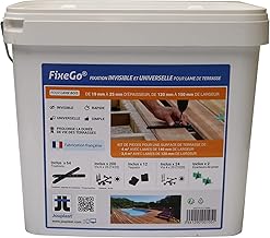 FIXEGO® FIXATION INVISIBLE POUR LAME DE TERRASSE EPAISSEUR 19-25 mm