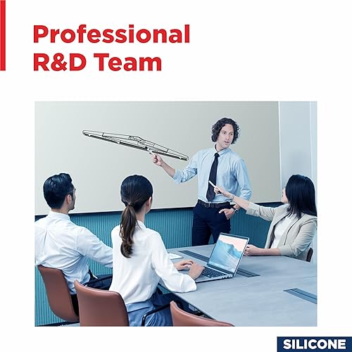 Miniatura 7 de Limpiaparabrisas de silicona con limpiaparabrisas trasero de 26 + 16 + 12 pulgadas (paquete de 3)  Repuesto de equipo original para mi automóvil