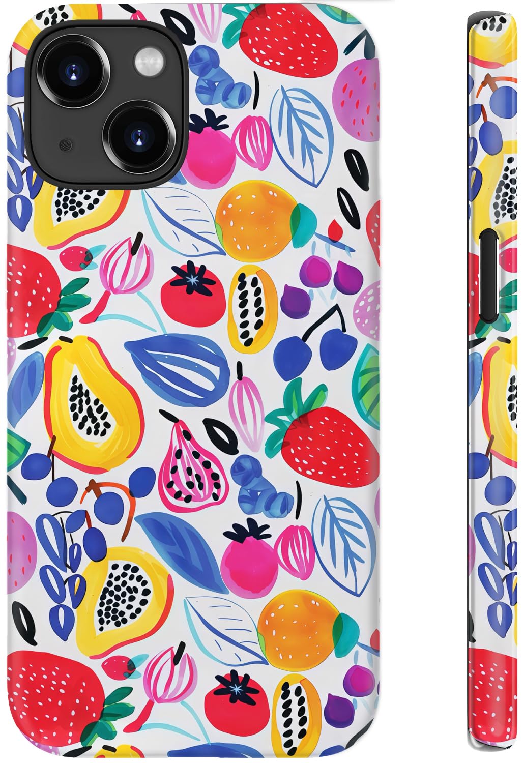 Coque iPhone 14 Plus chic et raffinée protection double couche fleurs sauvages