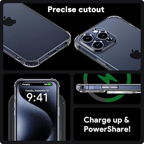 Miniatura 8 de Raysmark Funda para iPhone 15 Pro, ultra delgada y delgada, resistente a los arañazos, de goma de poliuretano termoplástico, silicona suave,