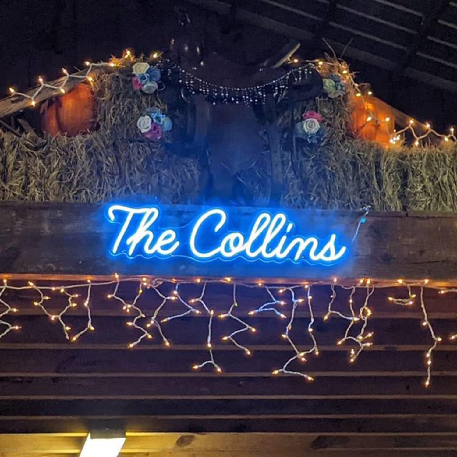 Custom Neon Signs for Bedroom Home Decor, Personalized Large LED Neon Light Sign for Wedding Party, Wall Art, Birthday Room Shop Logo Bar Name Neon Lights (10 Inches, 2 Line Text)