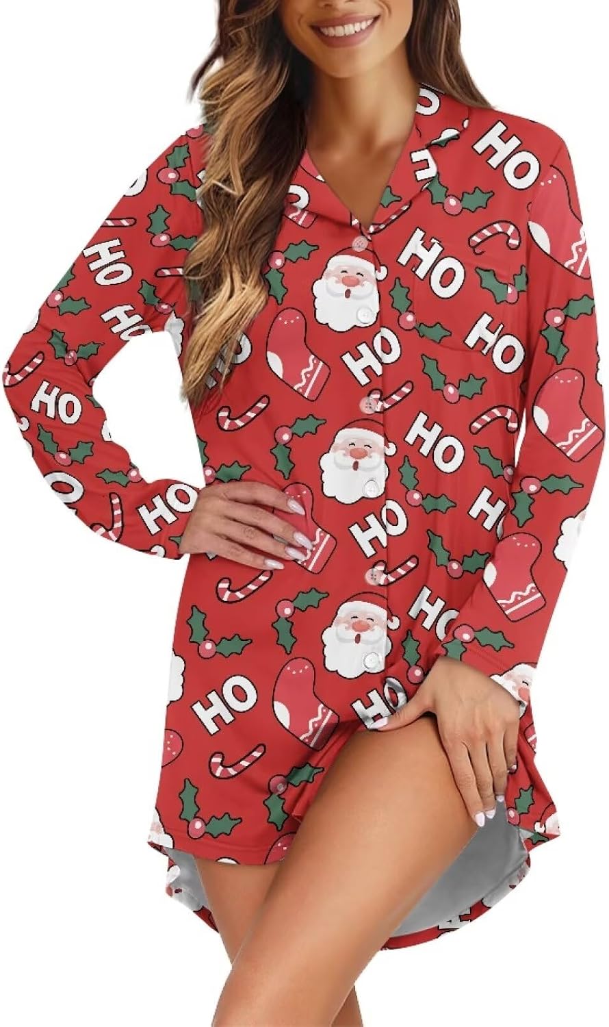 Women 2 Piece Pajamas Set Soft Comfy Sleepwear Christmas Pajama Loungewear Shirt with Pants Nightwear Fall Outfits
