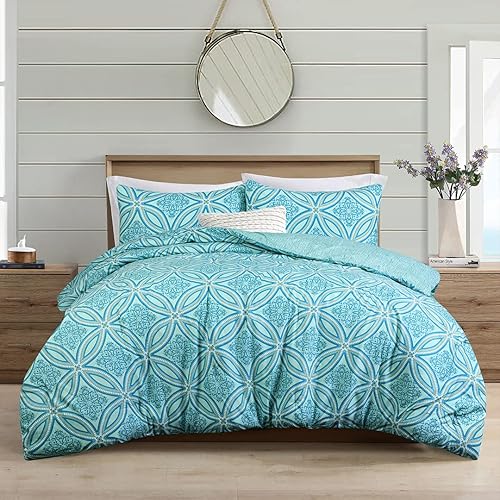 Miniatura 2 de EnvioHome Juego de edredón reversible tamaño Queen  Edredón alternativo ligero de microfibra de calidad de hotel con un par de fundas de almohada,