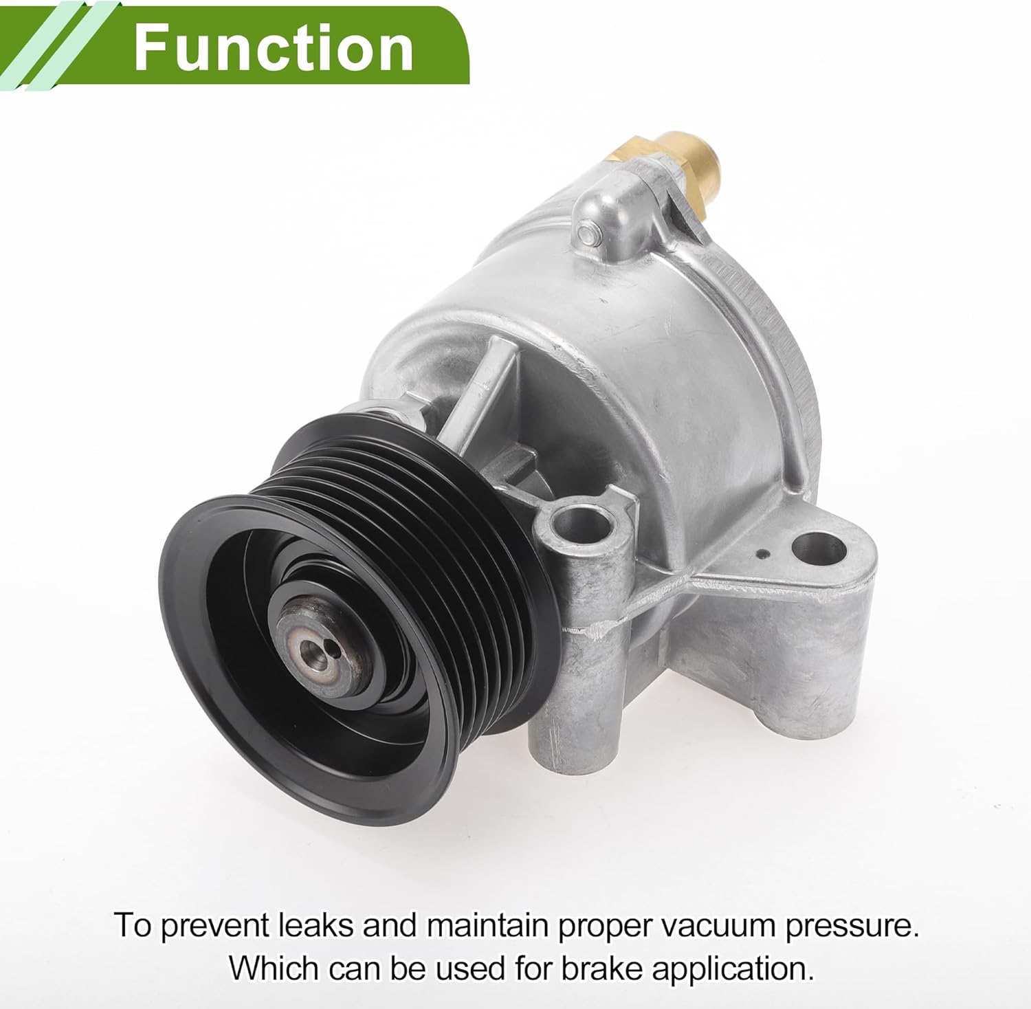 Brake Vacuum Pump No.YC1Q2A451AH Engine Vacuum Pump for FORD TRANSIT 2.4 D TDCi 2000-2014 Aluminum Alloy Silver Tone 1 Pc