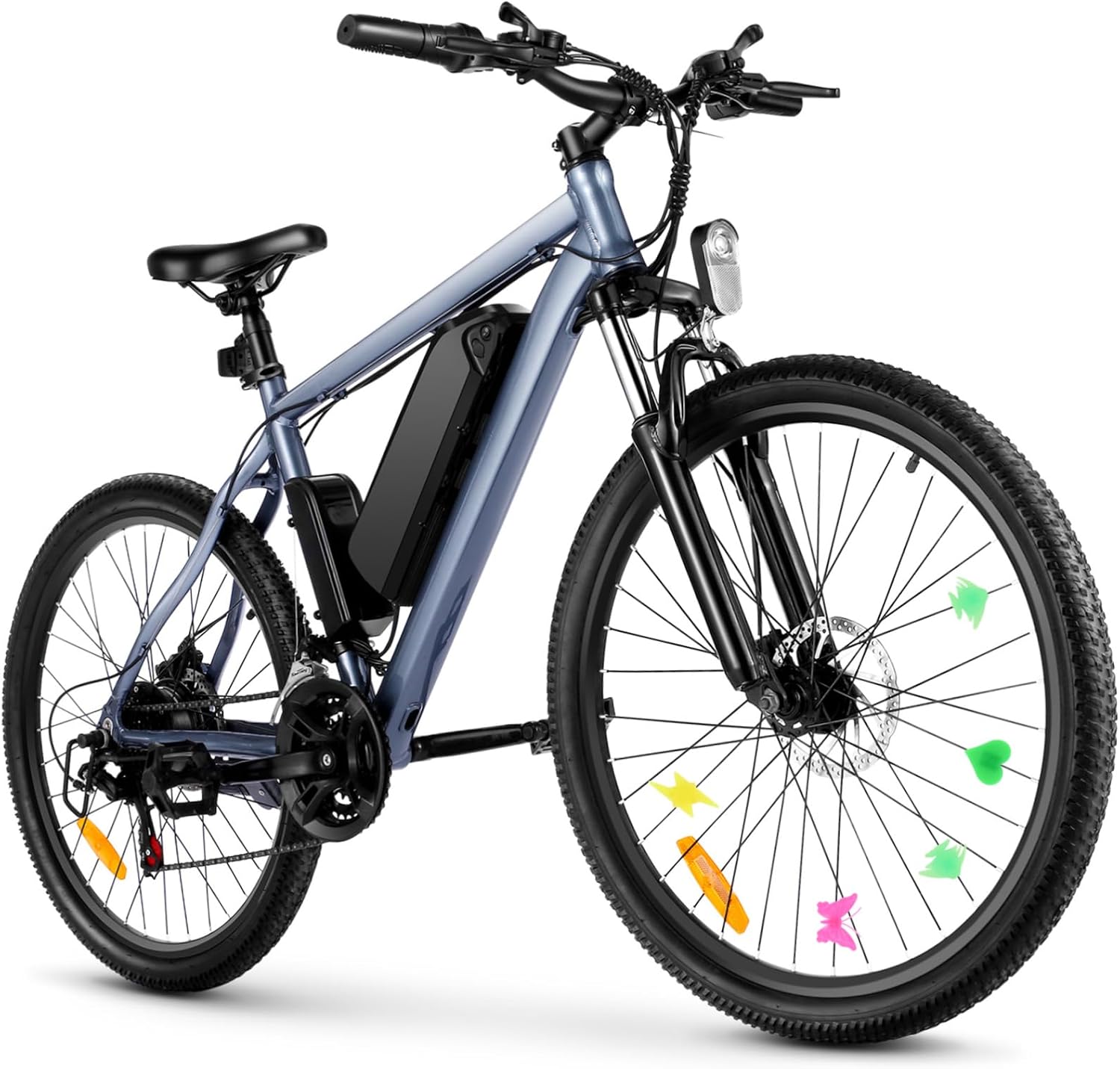 Toyvian 122pcs Bike Wheel Beads Plastic Clip Decorations for Boys and Girls Bike Decor Bicycle Accessories