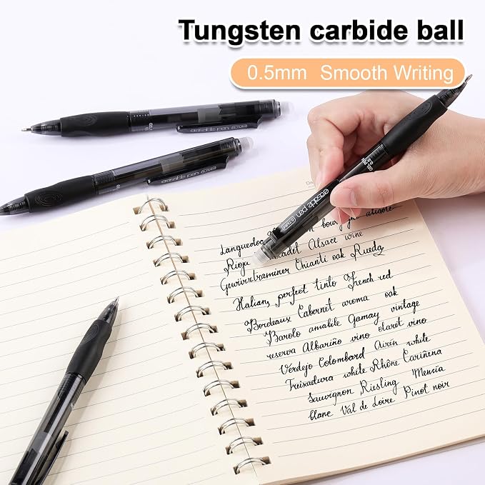 Erasable Gel Pen 12 Black USUAL miniatura 8