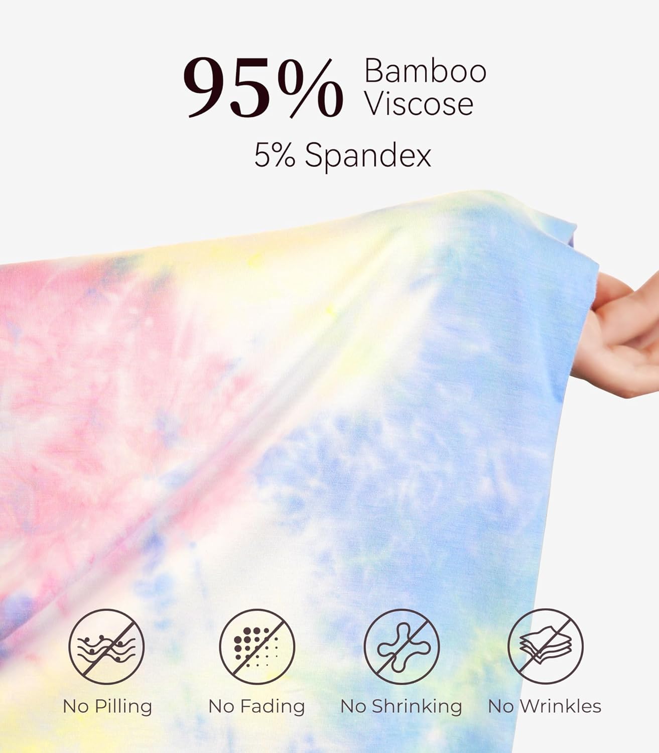 NACHILA Pajamas for Women-Viscose from Bamboo, Ribbed Racerback Tank Top Sexy Split Shorts Pajama Sets Cooling Sleep Cami Pjs - Image 5