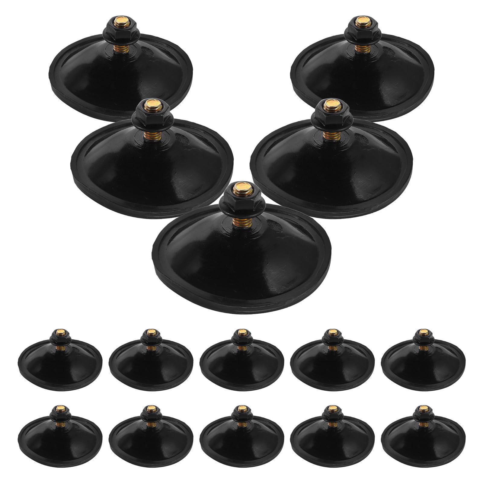 Ganchos de ventosa de plástico PVC transparente con tornillo regulable premium