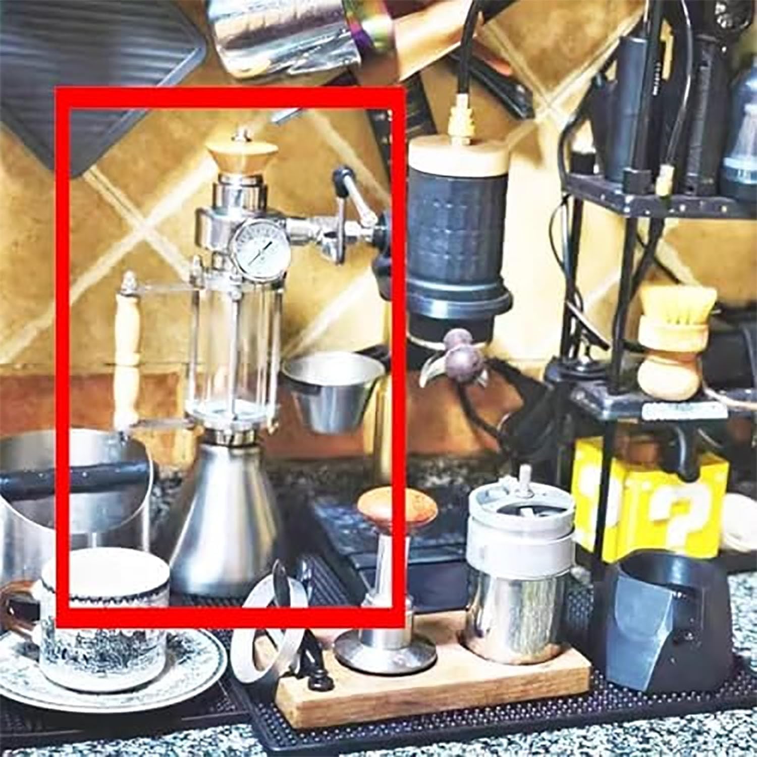 Montalatte e vaporizzatore per cappuccino e latte macchiato, 350 ml, pressione 9 bar, con valvola di sfiato e manometro, ideale per latticini e latte vegetale
