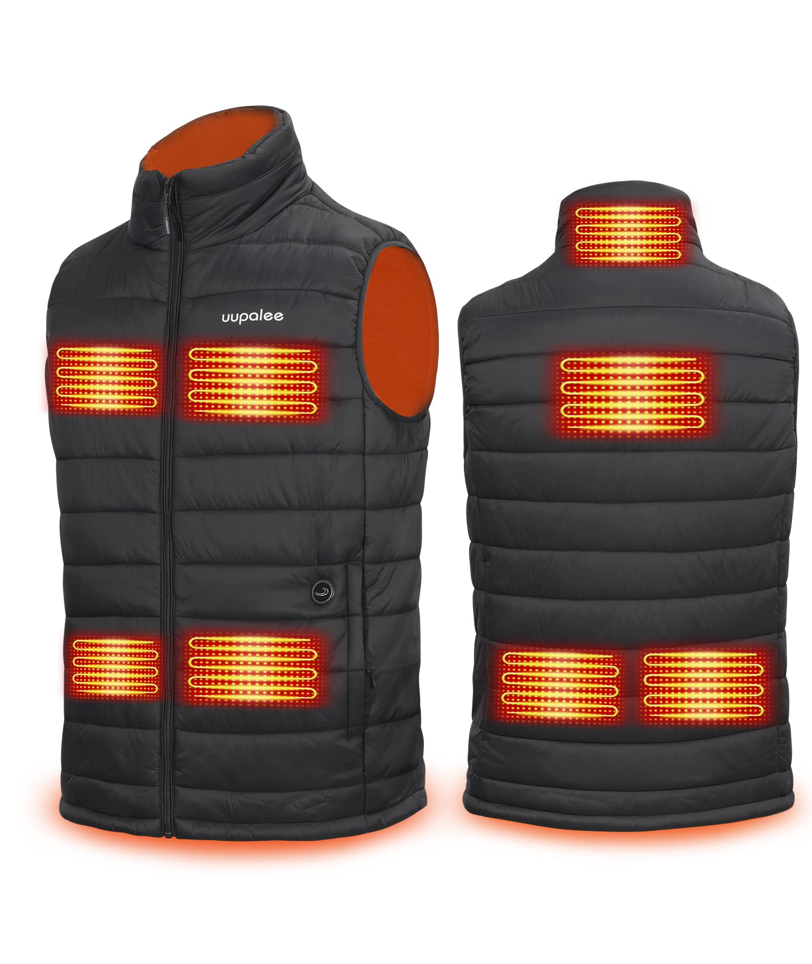 uupalee Heated Vest Men Outdoor Lightweight Warm Heating Clothing with