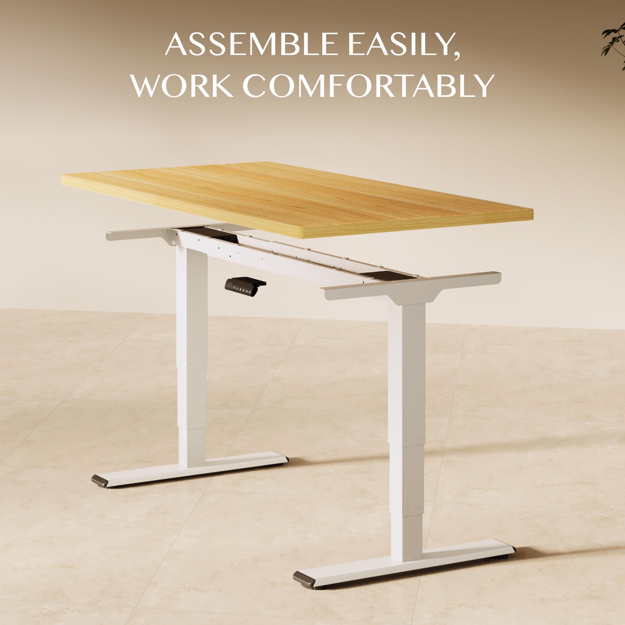 FLEXISPOT Höhenverstellbarer Schreibtisch mit Dualmotor 160×80 cm – Ansicht 12