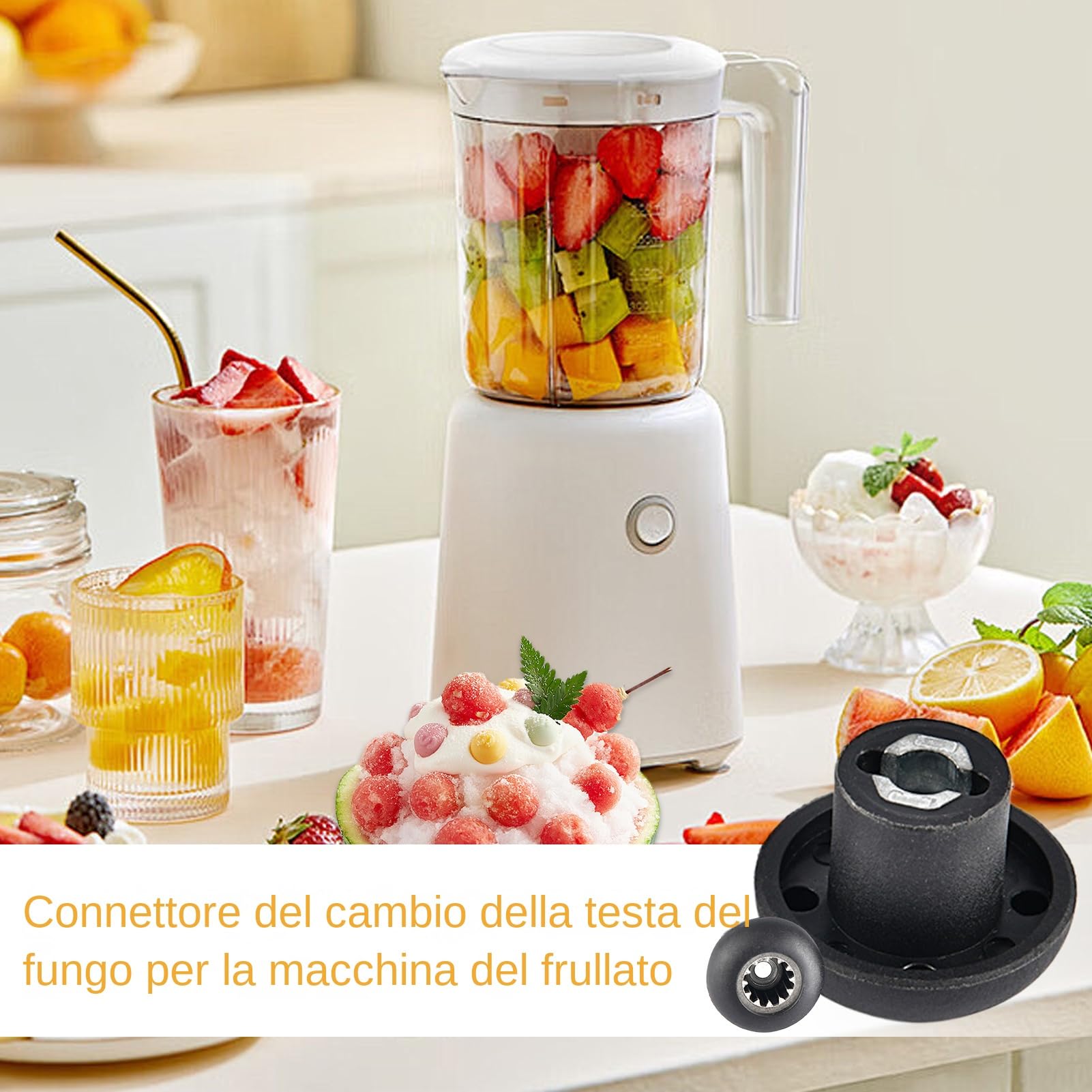 Presa Di Azionamento Del Frullatore - Sostituzione 'ingranaggio Da 2,1x2,7 Cm, Accoppiamento Del Frullatore Durevole, Accessorio Per Robot Da Cucina Ad Alta Precisione | Parte 'elettrodomestic
