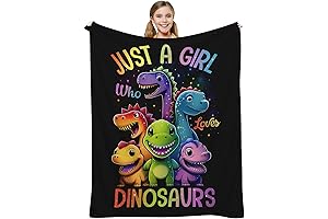 Just A Girl Who Loves Dinosaurs Blanket