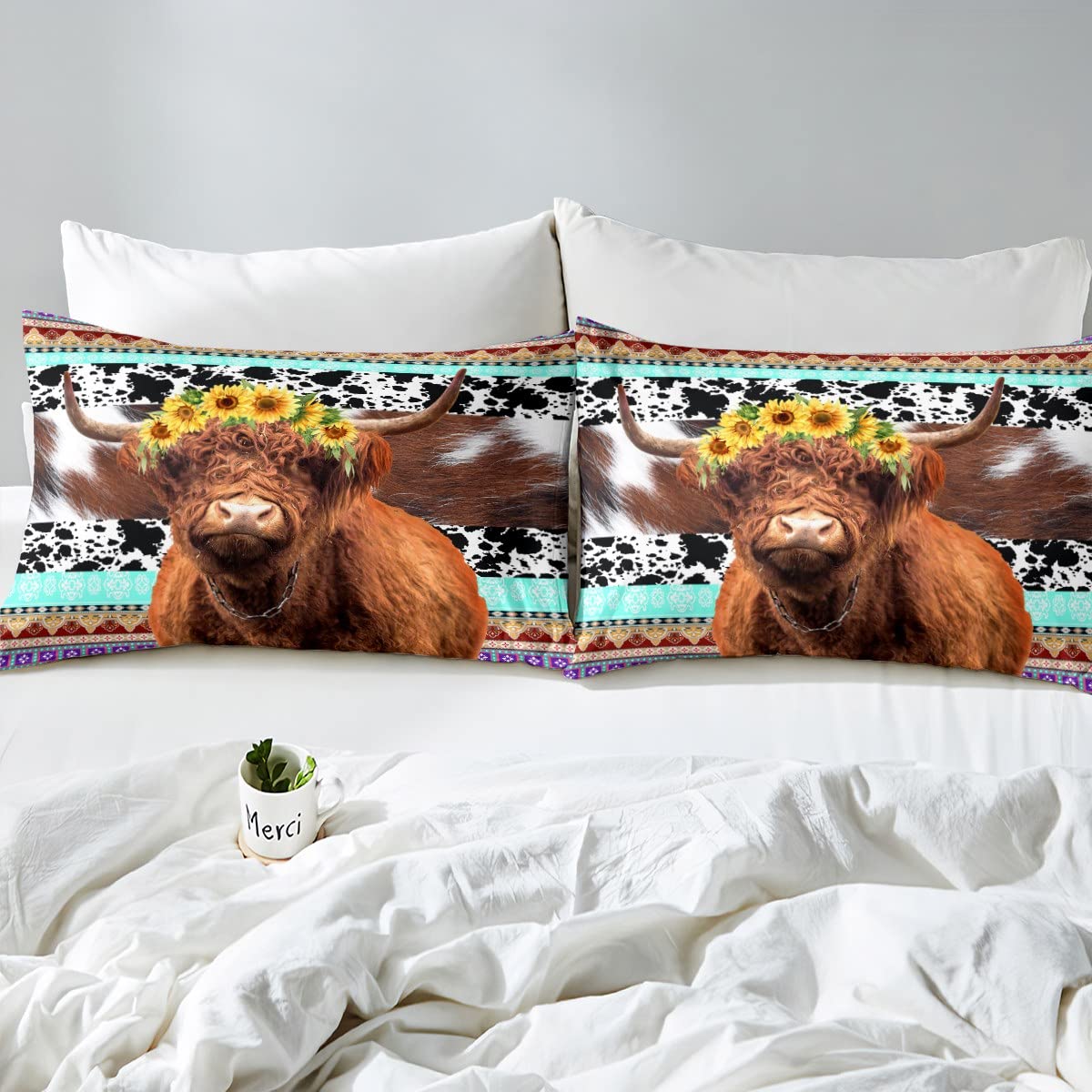 Loussiesd Beddengoed set met paard voor meisjes, jongens