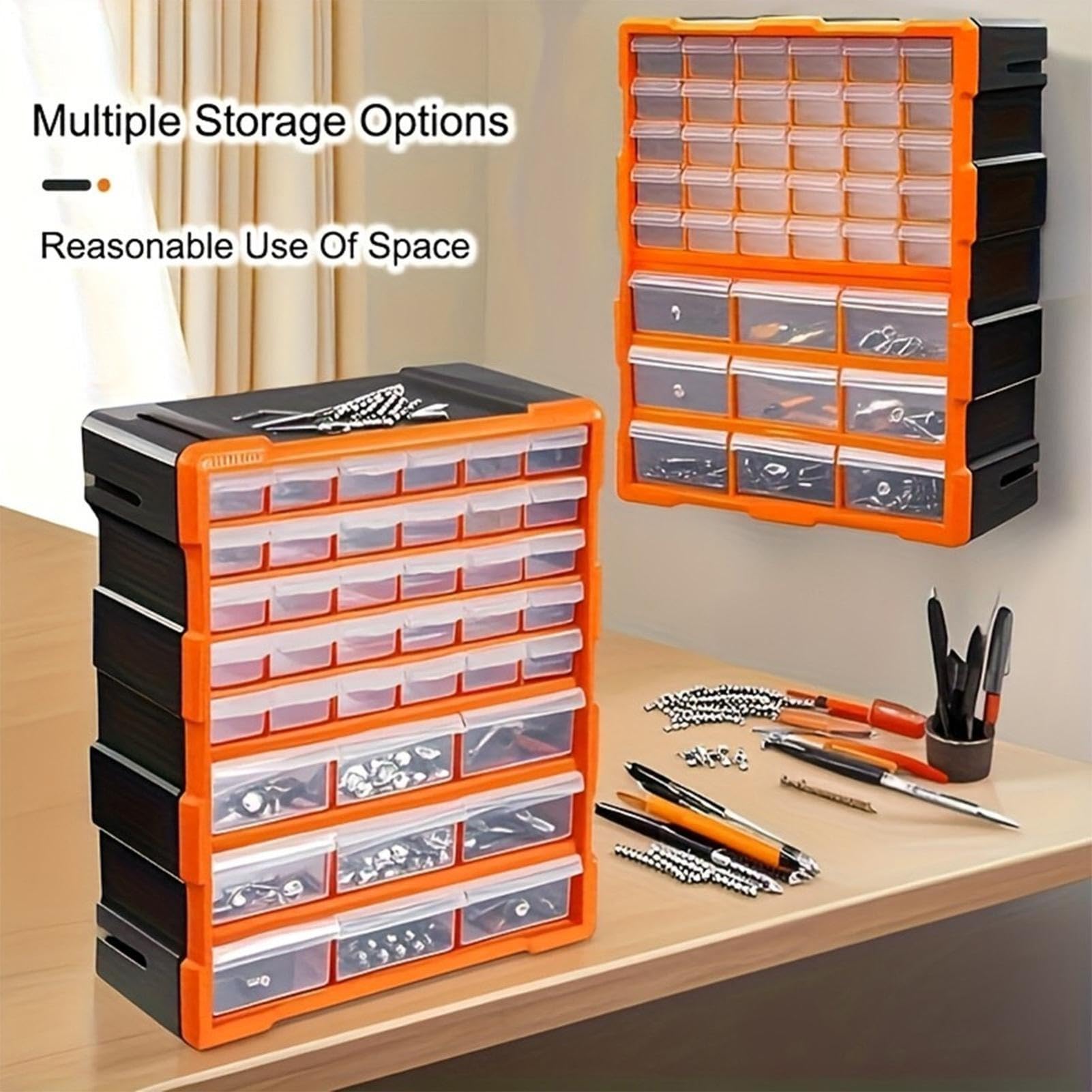 Organizador De Cajones, Apilable De Gran Capacidad, Contenedor De Cajones