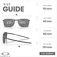 Vista 4 de Oakley Ejector OO4142 - Lentes de sol rectangulares para hombre + correa + paquete con kit de cuidado iWear de diseñador