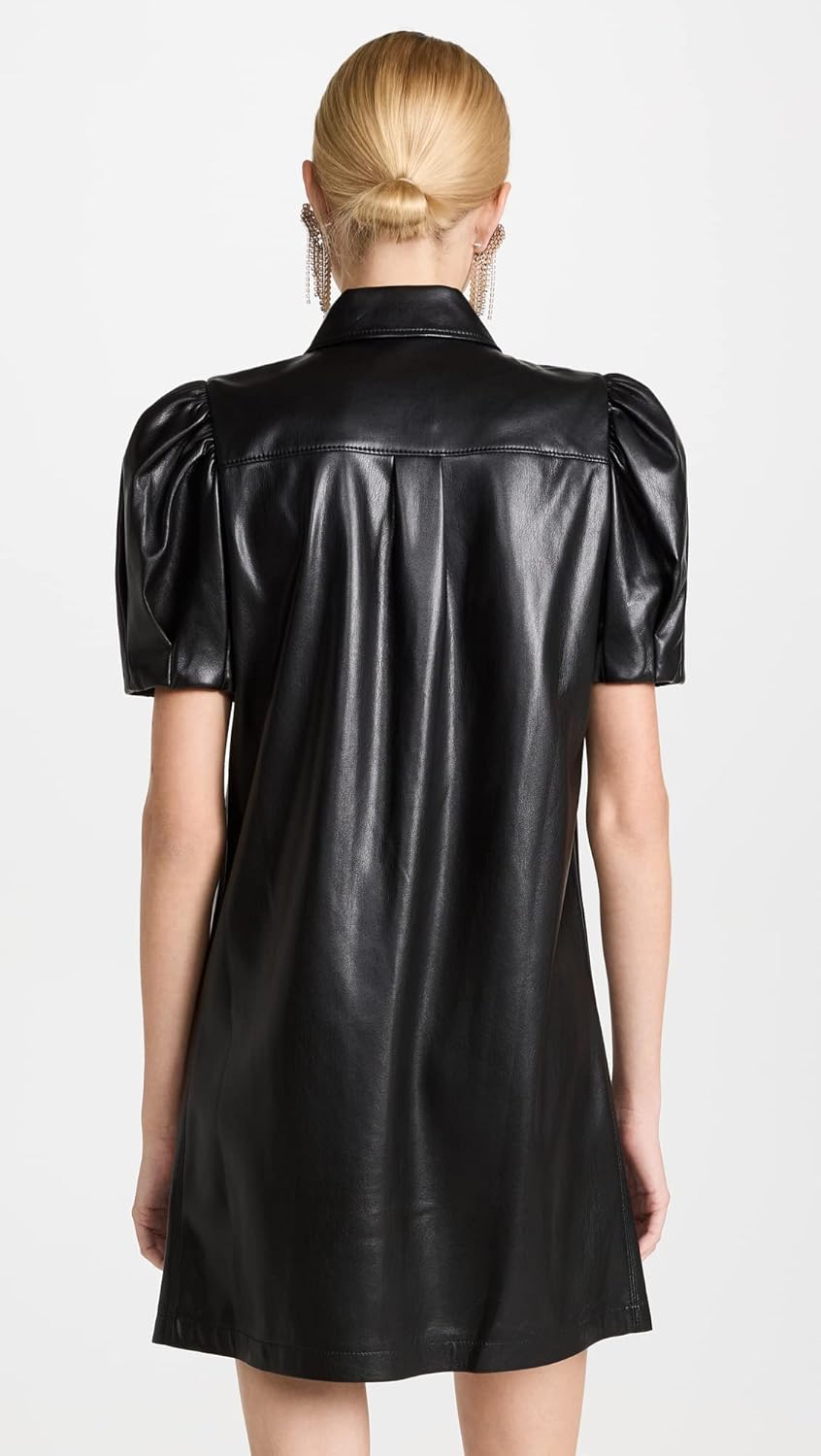 alice + olivia Women's Jem Vegan Leather Dress - Image 3