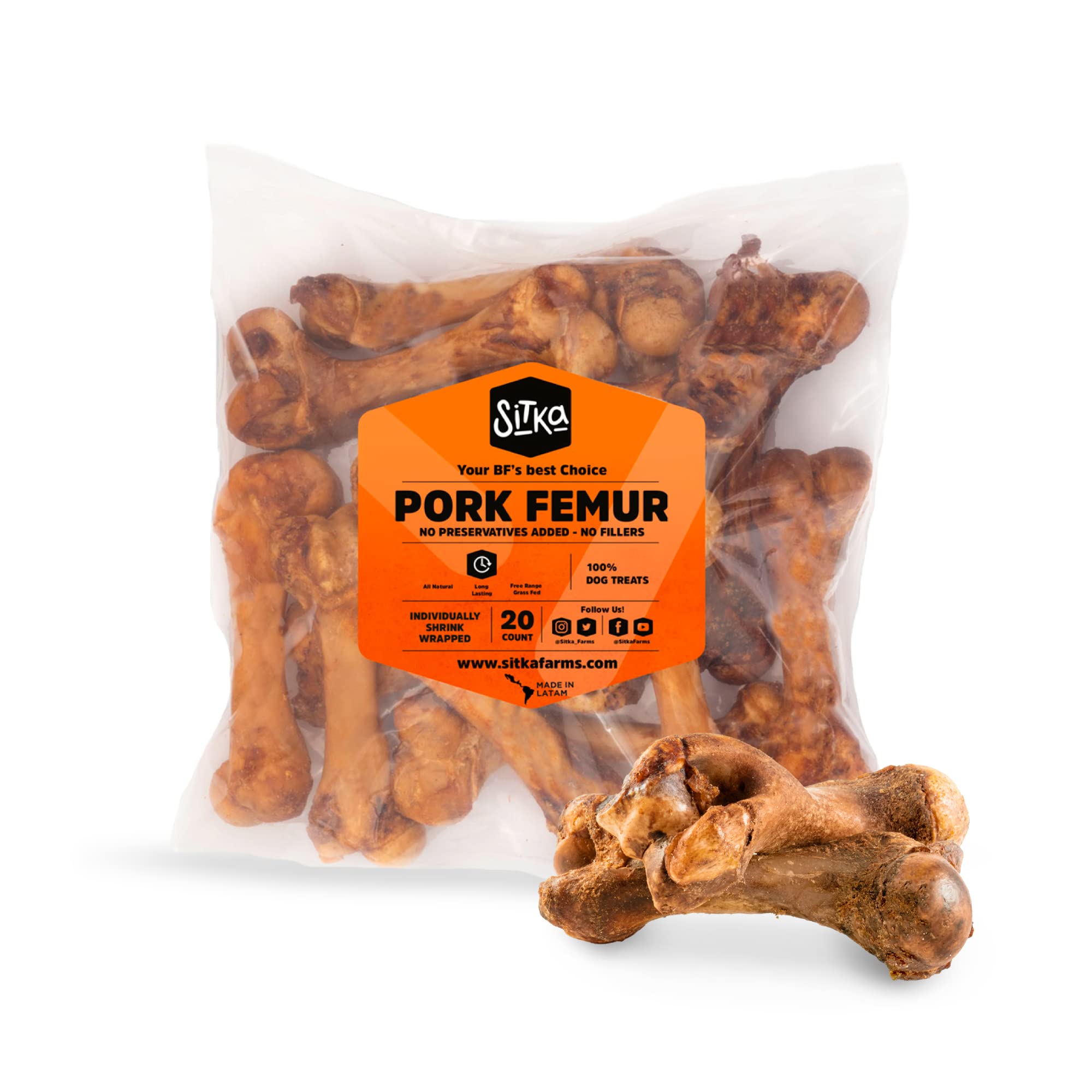 Sitka Farms Dog Bones Pork Femur