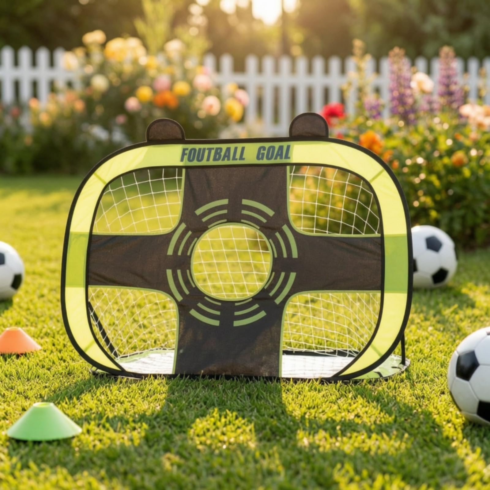 kowaku Porría Fútbol Plegable con Ligera Porría Fútbol con Bolsa Estable para Parque