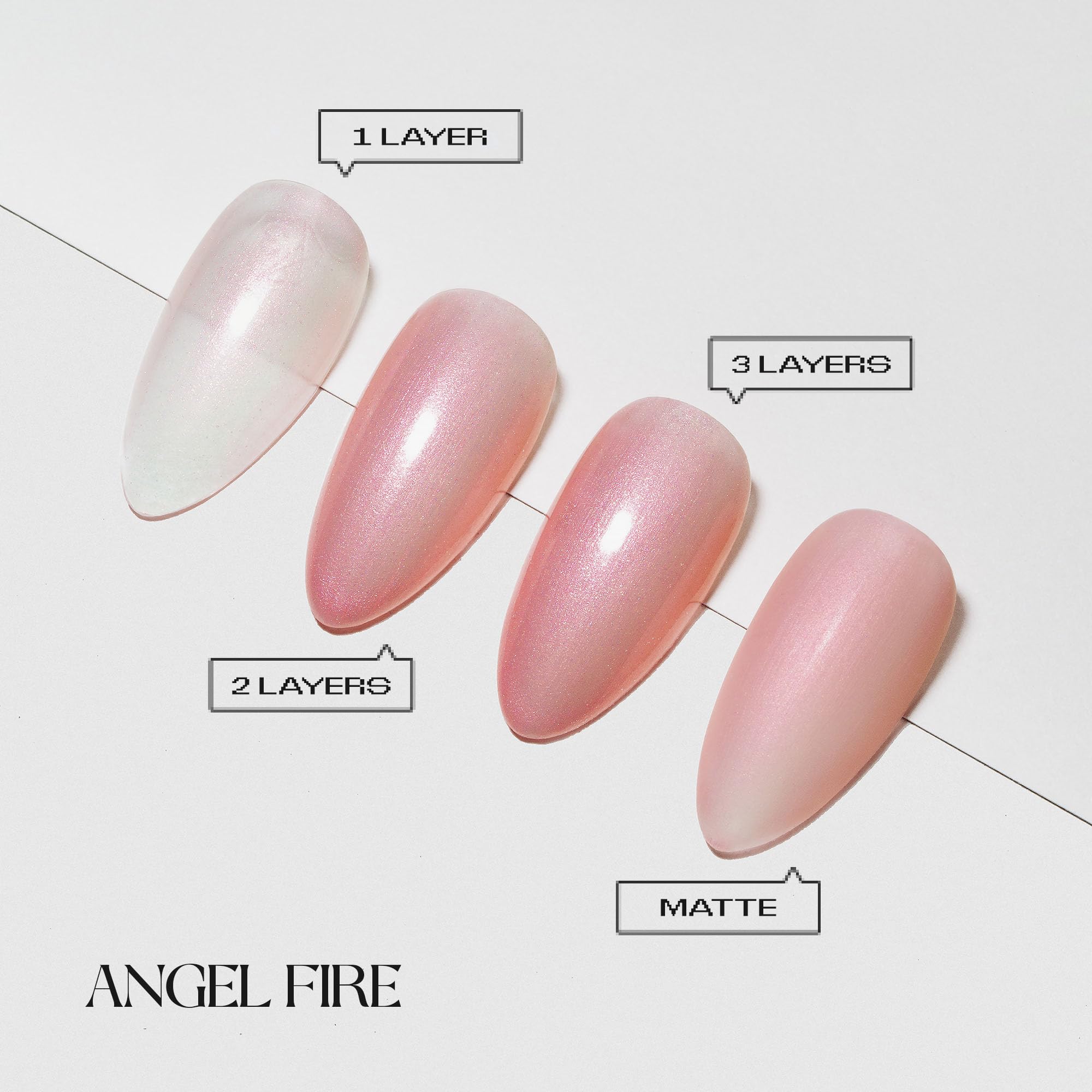 Aprés Prismatic Gel Color, set da 3 (Dual Cherry Trio) | Smalto gel bicolore cangiante, privo di HEMA e TPO, con effetto occhio di gatto, perlato e glitter flash