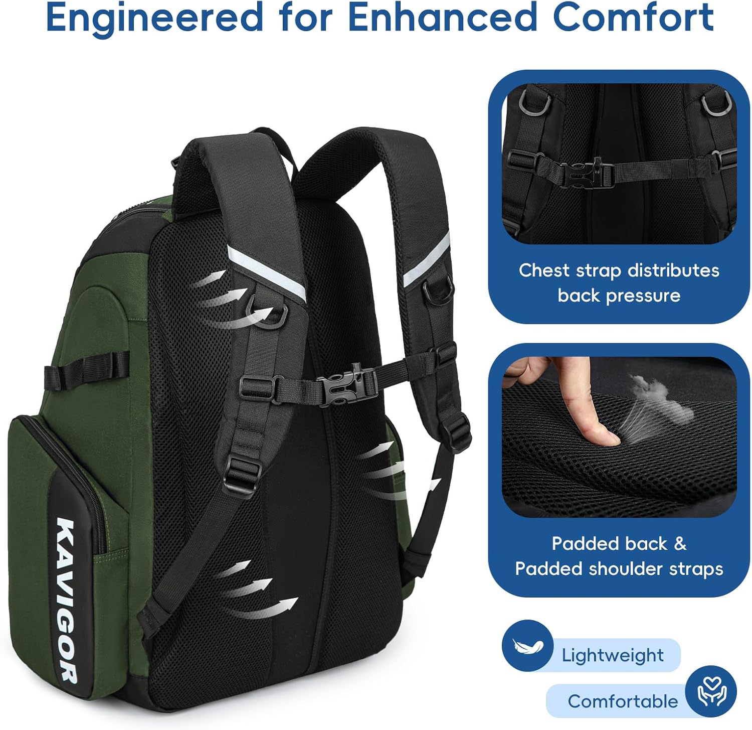 Baseball Bag for Youth and Adult, Softball Bag 50L Large Capacity Holds 4 Bats, Equipment Backpack with Shoes Compartment - Image 6