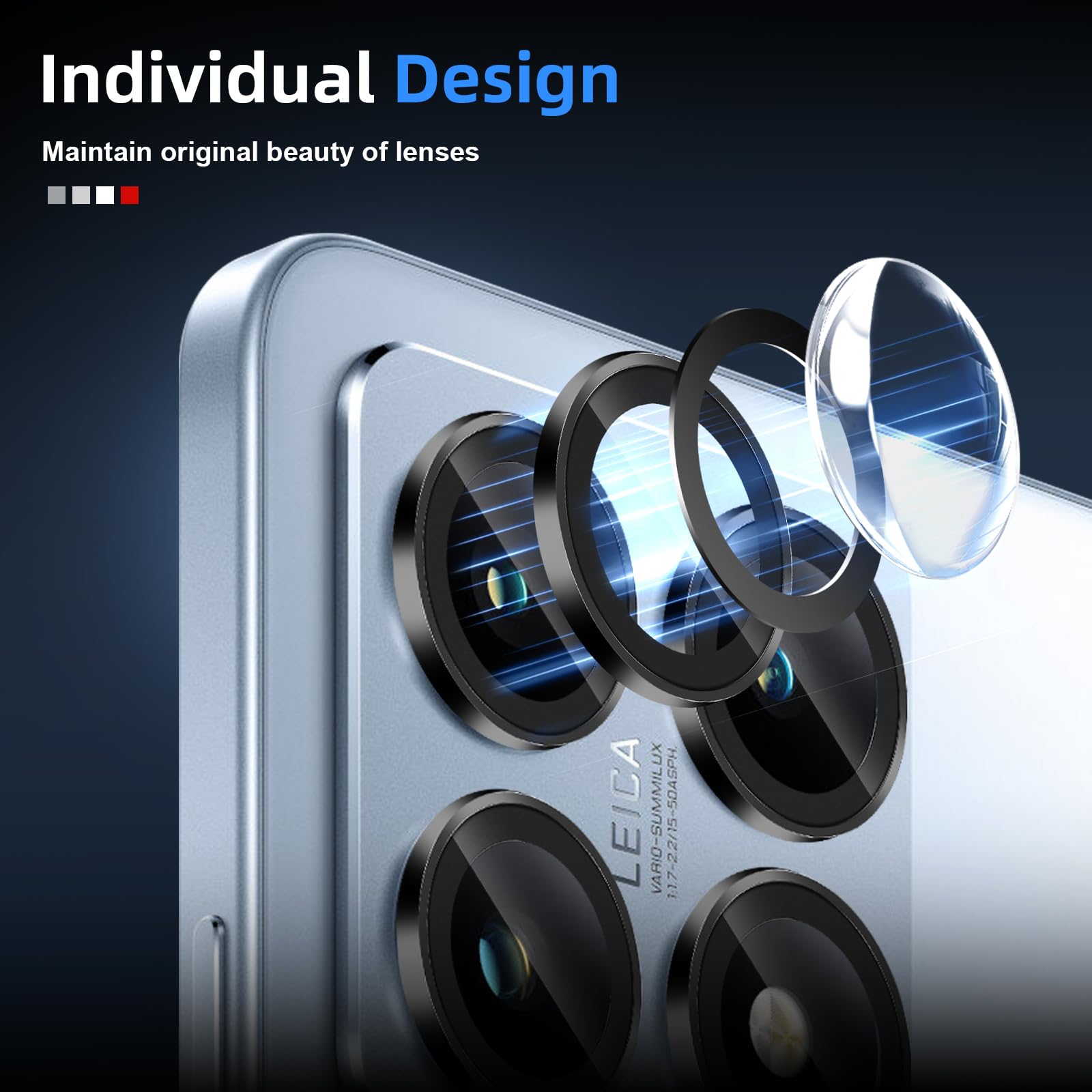 GIOPUEY [Super Sottile 4 Pezzi Pellicola Fotocamera Compatibile con Xiaomi 14T PRO, HD Vetro Temperato [Resistente ai Graffi] Protezione Fotocamera per Xiaomi 14T PRO