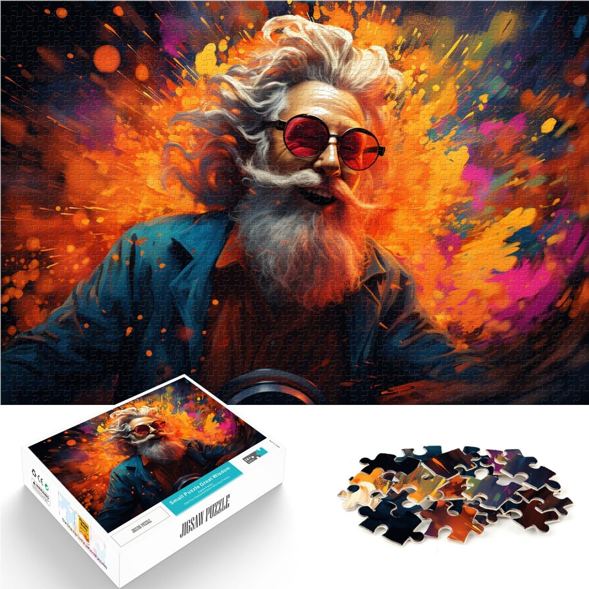 Puzzle per adulti vecchio pittura per adulti 2000 pezzi Puzzle Regali 70 x 100 cm Puzzle di carta grigia per adulti e bambini dai 14 anni in su Giochi educativi