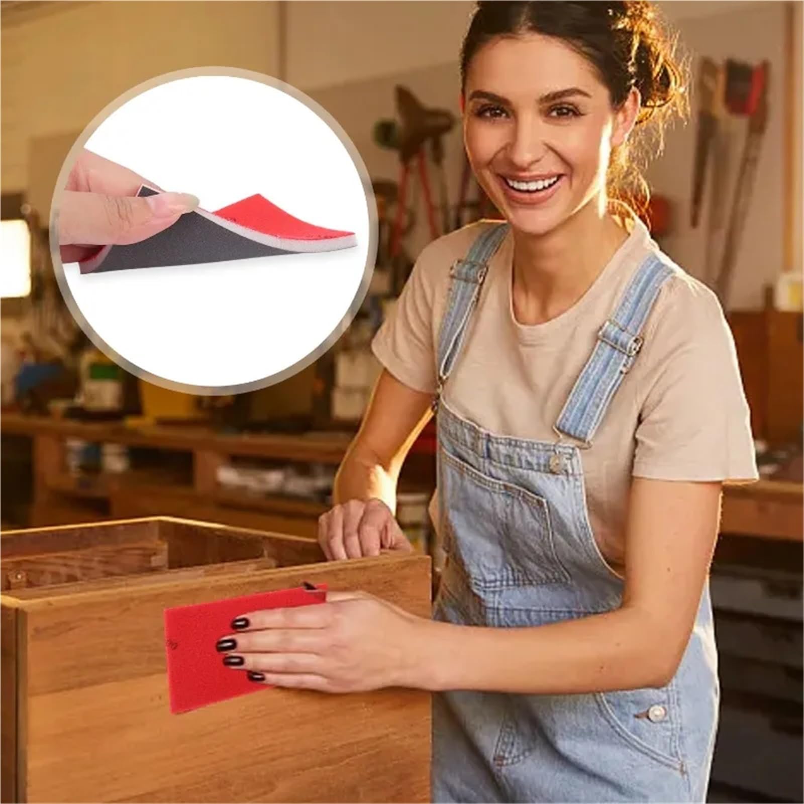 Papel De Lija Esponja Bloque de Lijado de Esponja de Grano 180-2000, Almohadillas abrasivas for Pulido, Lijado en seco y húmedo, Herramienta de Papel de Lija for pulir(P2000,50PCS)